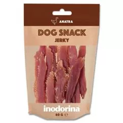 Ласощі Inodorina dog snack jerky anatra для собак шматочки качки 80г (520.0240.010)
