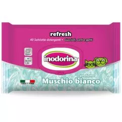 Салфетки Inodorina Salvietta Refresh Muschio Bianco влажные с ароматом мускуса 40 шт (230.0030.005)
