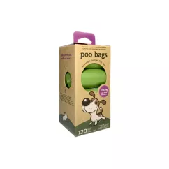 Одноразові пакетики Poo Bags з ароматом лаванди 120 шт (8 рулонів по 15 пакетів) (20220300)