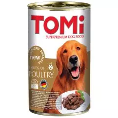 Вологий корм TOMi 3 ВИДА ПТАХУ (3 kinds of poultry) консерв для собак , 1.2 кг (1455)
