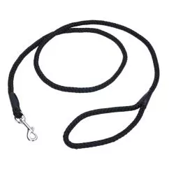Поводок Coastal Rope Dog Leash КОСТАЛ круглый для собак, 1,8м, Черный, 1,8м (00206_BLK06)