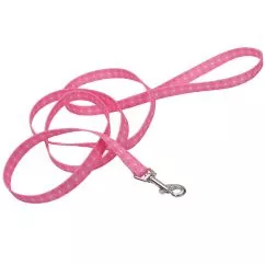 Поводок Coastal Pet Attire Style для собак, 2,5 см Х1, 8м, розовая точка (00966_PDT06)