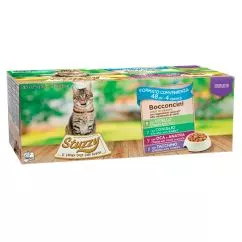 Влажный корм Stuzzy Cat Sterilized Multipack ШТУЗИ СТЕРИЛАЙЗИД МУЛЬТИПАК консервы в соусе для стерилизованных котов, 4.08 кг (1043198)