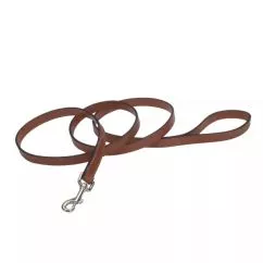 Поводок Coastal Circle-T кожаный для собак, 1,6 см Х1, 8м, Каштановый (01065_CHT06)