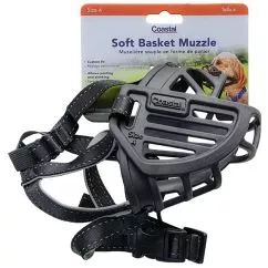 Намордник Coastal Soft Basket Muzzle КОСТАЛ СОФТ БАСКЕТ МАЗЛ для собак, силикон, размер 4 (01365_BLK04)