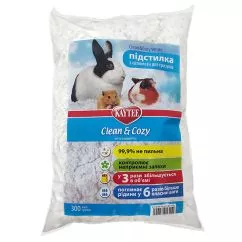 Подстилка Kaytee КЛИН&КОЗИ (Clean&Cozy) White из целлюлозы для грызунов, белый, упаковка 300 г (16010)