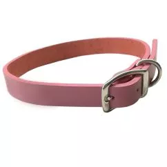 Ошейник Coastal Circle-T Fashion кожаный для собак, Розовый, 1,6 х 40 см (01705S_PNK16)