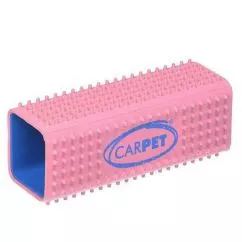 Щетка для уборки шерсти CarPET КАРПЕТ из одежды, мебели и автомобиля, 12x4x4 см, Розовый (20010)