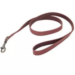 Поводок Coastal Rustic кожаный для собак, 2,5 см Х1, 2м, Бордовый (03048_BRK04)