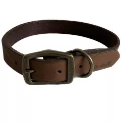Ошейник Coastal Rustic кожаный для собак, 2,5смХ55см, Шоколадный (03118_CHL22)