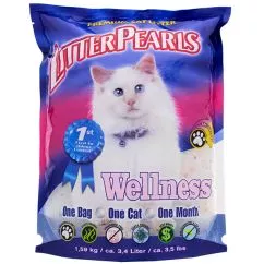 Наповнювач Litter Pearls ВЕЛЛНЕС (Wellness) кварцовий для туалетів котів , 3.4 л, 1.59 кг (10704)