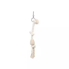 Веревка Flamingo TARZAN ТАРЗАН с узлами игрушка для птиц, 5х35 см, маленький (108651)