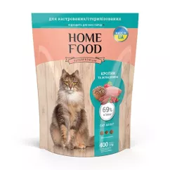 Сухой корм Home Food Cat Adult для стерилизованных «Кролик и клюква» 0,4кг (3048004)