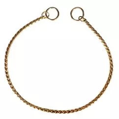 Нашийник плетений ланцюжок Ring5 Середній золотий (Medium Gold) для собак , 50 см Золотий (114320)
