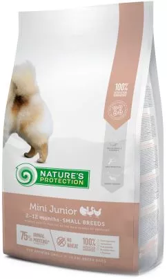 Сухий корм для юніорів Nature's Protection Mini Junior Small breeds 7.5 кг (NPS45725) (4771317457257)
