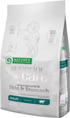 Сухой корм для собак Nature's Protection Superior Care Sensitive Skin&Stomach Adult All Breeds 1.5 кг (NPSC45792) (4771317457929)
