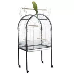 Клетка Imac АМАНДА (AMANDA) для крупных попугаев, пластик, 85х54х155 см, Хром (14201)