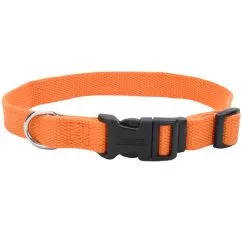 Ошейник New Earth Soy Dog Collar для собак, соевое волокно, Оранжевый, S/M, 2 х 30-45 см (14601_PMK18)