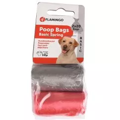 Пакет Flamingo SWIFTY WASTE BAGS цветной для фекалий собак, 20 пакетов, 2 ед (15624)