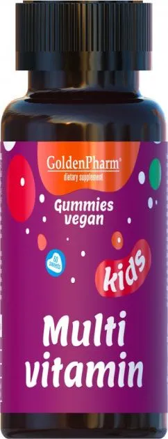 Мультивитамины для детей Голден-Фарм Веганский мармелад №60 (4820183471277)