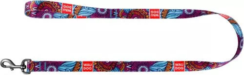 Поводки для животных Поводок для собак нейлоновый Collar WAUDOG Nylon, рисунок "Лето", M, Ш 20 мм, Длинна 122 см (4603) - фото №2