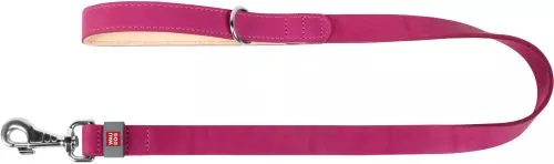 Поводок для собак кожаный WAUDOG Classic S-M Ш 20 мм Дл 122 см Розовый (08147Collar) - фото №2