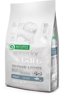 Сухий корм Nature's Protection Superior Care White Dogs Grain Free White Fish Adult Large Breeds 1,5 кг (4771317463388)