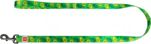 Поводок для собак нейлоновый Collar WAUDOG Nylon, рисунок "Авокадо", S, Ш 15 мм, Длинна 122 см (4919) - фото №2
