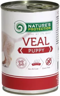 Влажный корм для щенков Nature's Protection Puppy Veal с телятиной 400 г (KIK45087) (4771317450876)