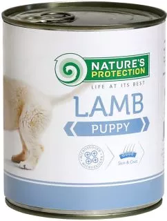 Вологий корм для цуценят Nature's Protection Puppy Lamb з ягням 800 г (KIK24631) (4771317246318)