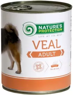 Влажный корм для собак Nature's Protection Adult Veal с телятиной 800 г (KIK24633) (4771317246332)
