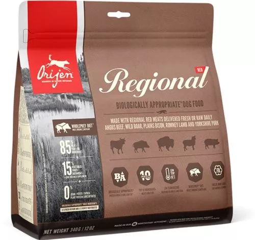 Сухий корм для собак Orijen Regional Red зі смаком м'яса та риби 0.34 кг (o18434) - фото №2