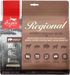 Сухий корм для собак Orijen Regional Red зі смаком м'яса та риби 0.34 кг (o18434)