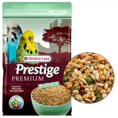 Корм Versele-Laga Prestige Premium Вudgies ВЕРСЕЛЕ-ЛАГА ПРЕСТИЖ ПРЕМІУМ ПАПУГАР повнорационный для хвилястих папуг, 0.8 кг (216996)