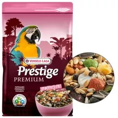 Корм Versele-Laga Prestige Premium Parrots ВЕРСЕЛЕ-ЛАГА ПРЕСТИЖ ПРЕМІУМ ВЕЛИКИЙ ПАПУГ повнорационный для великих папуг, 2 кг (219133)
