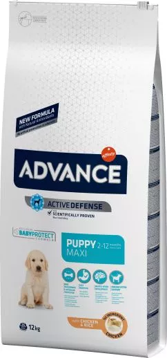 Сухий корм для цуценят великих порід Advance Dog Puppy Maxi 12 кг (8410650221502)