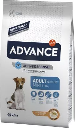 Сухой корм для взрослых собак маленьких пород Advance Mini Adult 7.5 кг (8410650150192)