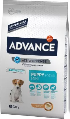 Сухой корм для щенков маленьких пород Advance Puppy Protect Mini 7.5 кг (8410650150147)