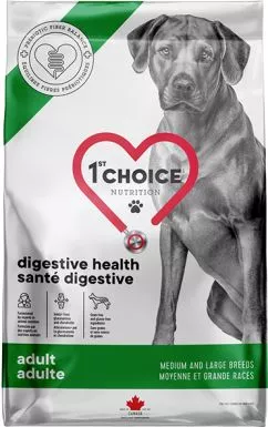 Сухой диетический корм для собак 1st Choice Adult Digestive Health Medium and Large Гастроинтестинал 12 кг (65672123129)