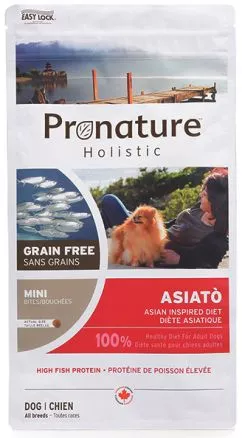 Беззерновий холістик корм для собак міні та малих порід Pronature Holistic Asiato Small Bites Риба Сіг з папаєю 6 кг (65672621168)