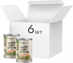 Упаковка консерв для собак Chicopee птица с рисом 6 шт по 400 г (4015598018968)