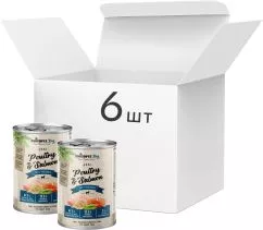Упаковка консерв для собак Chicopee птица с лососем 6 шт по 400 г (4015598018982)