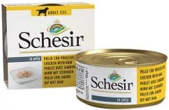 Вологий корм для собак Schesir Chicken Ham філе курки з шинкою 150 г (8005852712554)