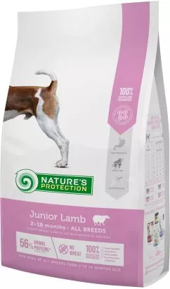 Сухой корм для юниоров Nature's Protection Junior Lamb All breeds 2 кг (NPS45746) (4771317457462)