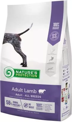 Сухий корм для собак Nature's Protection Adult Lamb All breeds 12 кг (NPS45750) (4771317457509)