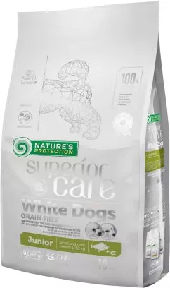 Сухой беззерновой корм для юниоров Nature's Protection Superior Care White Dogs 10 кг (NPSC45830) (4771317458308)