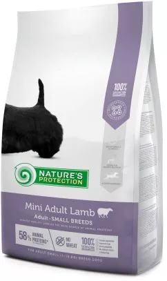 Сухий корм для собак Nature's Protection Mini Adult Lamb Small breeds 7.5 кг (NPS45735) (4771317457356)