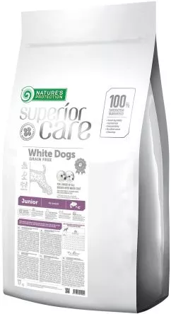 Сухий беззерновий корм для юніорів Nature's Protection Superior Care White Dogs Grain Free Junior All Breeds 17 кг (NPSC45995) (4771317459954)