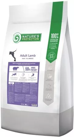 Сухий корм для собак Nature's Protection Adult Lamb All breeds 18 кг (NPB46030) (4771317460301)