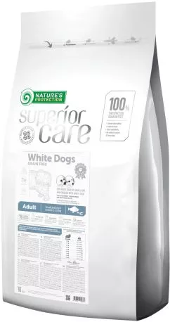 Сухий беззерновий корм для собак Nature's Protection Superior Care White Dogs Grain Free Adult Small and Mini Breeds With white fish 10 кг (NPSC45668) (47713...